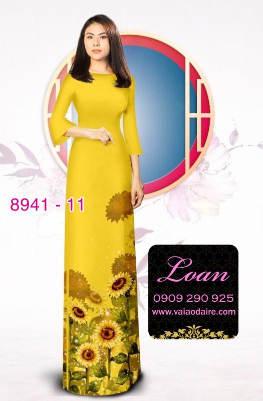 Vải áo dài hoa Cúc