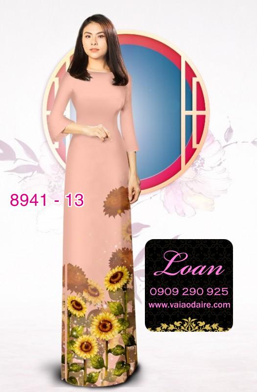 Vải áo dài hoa Cúc
