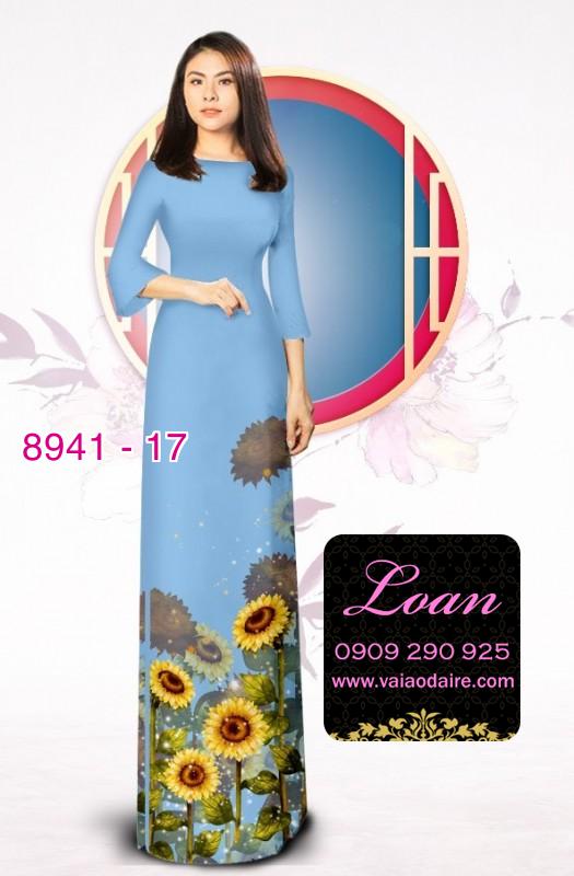 Vải áo dài hoa Cúc