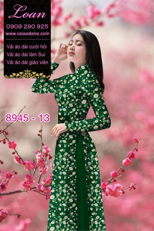 Vải áo dài hoa nhí Vải áo dài hoa nhí