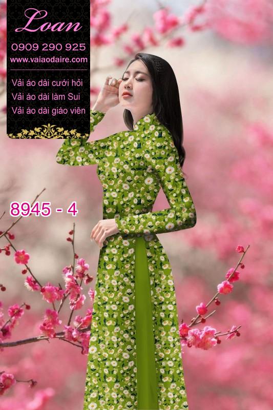 Vải áo dài hoa nhí Vải áo dài hoa nhí