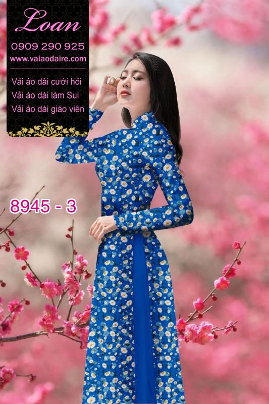 Vải áo dài hoa nhí Vải áo dài hoa nhí