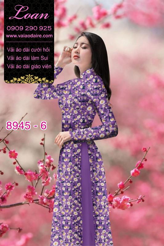 Vải áo dài hoa nhí Vải áo dài hoa nhí