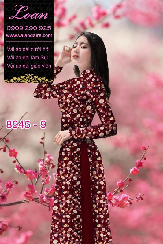 Vải áo dài hoa nhí Vải áo dài hoa nhí