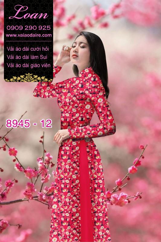 Vải áo dài hoa nhí Vải áo dài hoa nhí