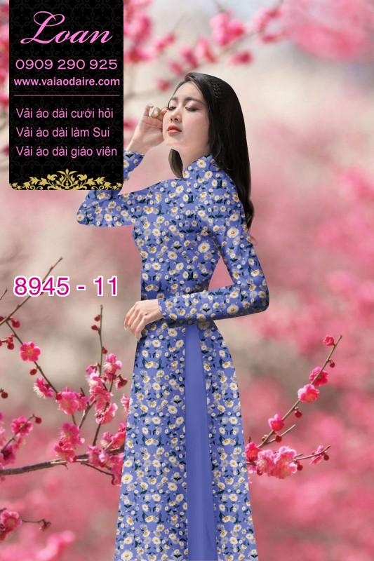 Vải áo dài hoa nhí Vải áo dài hoa nhí