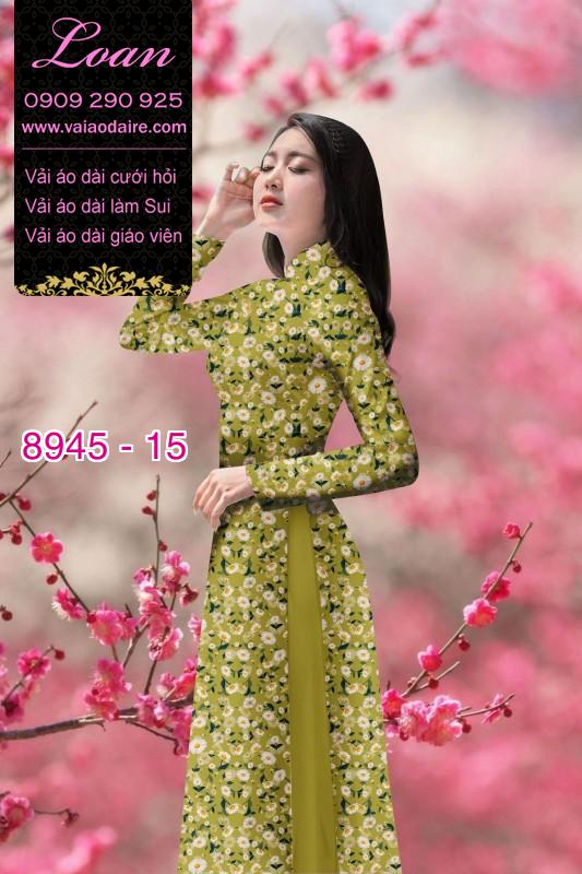 Vải áo dài hoa nhí Vải áo dài hoa nhí