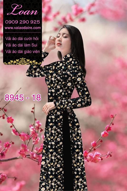 Vải áo dài hoa nhí Vải áo dài hoa nhí