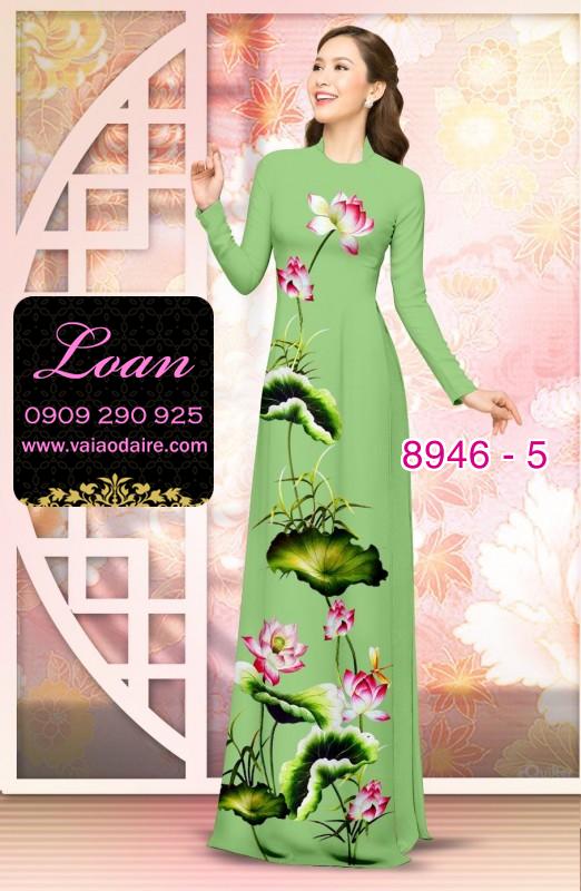 Vải áo dài hoa Sen