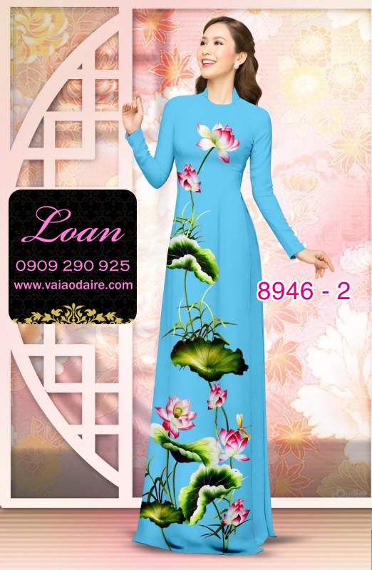 Vải áo dài hoa Sen