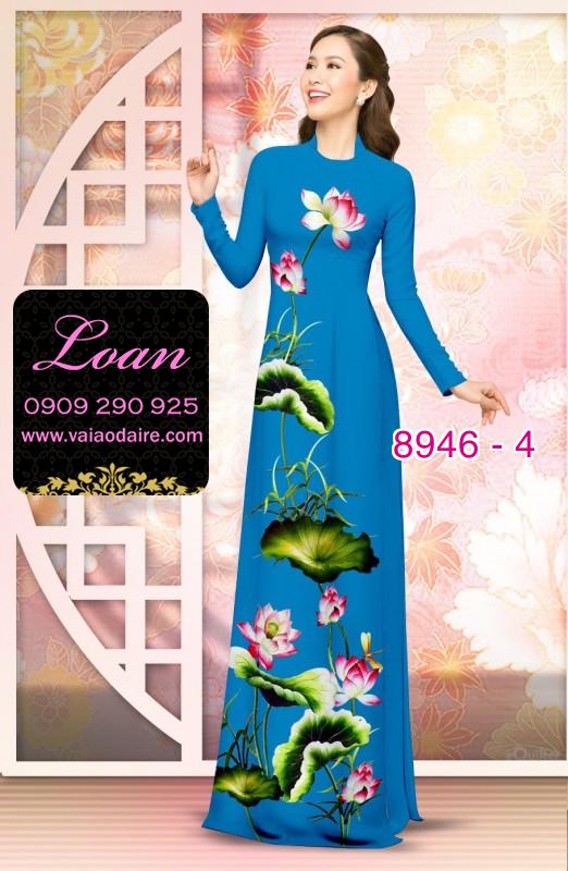 Vải áo dài hoa Sen
