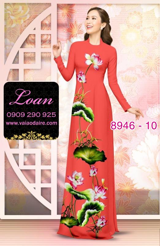 Vải áo dài hoa Sen