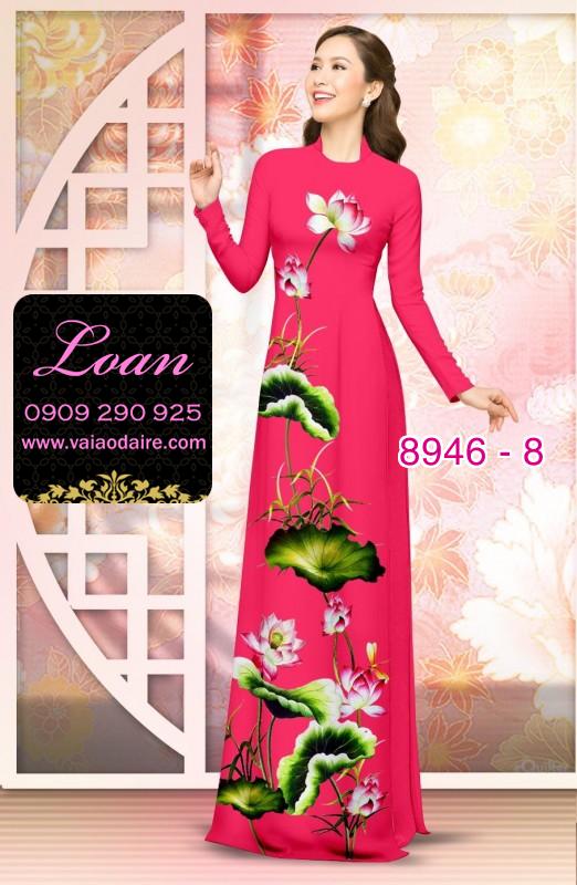 Vải áo dài hoa Sen