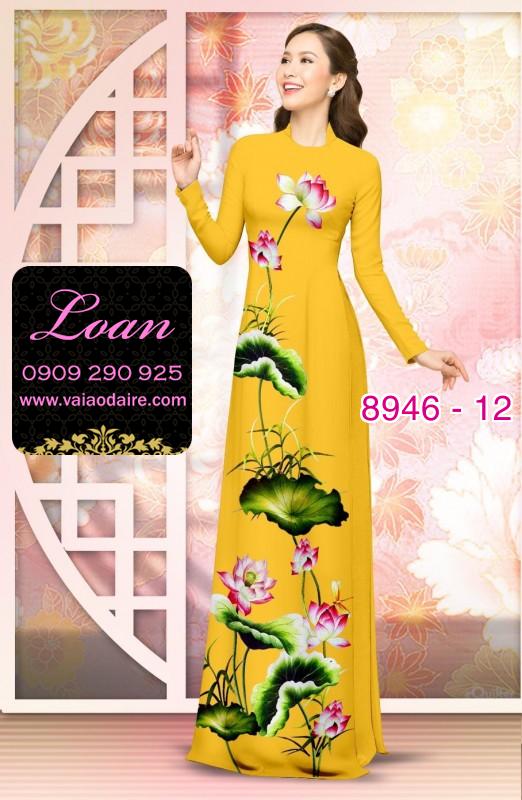 Vải áo dài hoa Sen
