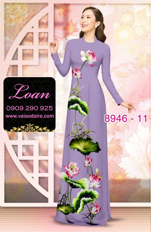 Vải áo dài hoa Sen