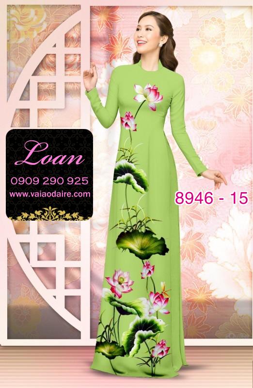 Vải áo dài hoa Sen