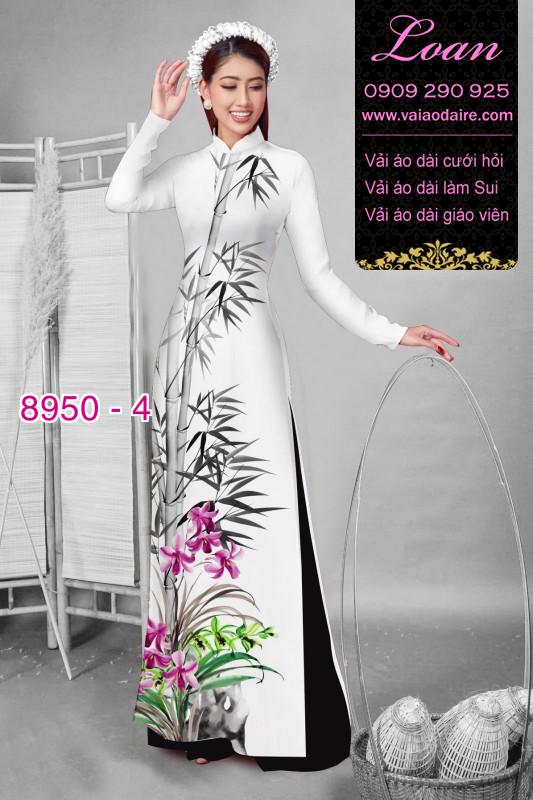 Vải áo dài cành Trúc