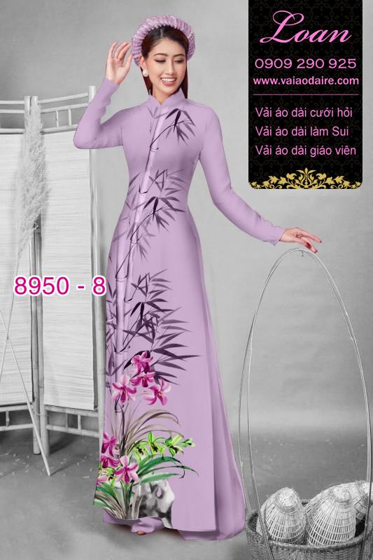 Vải áo dài cành Trúc