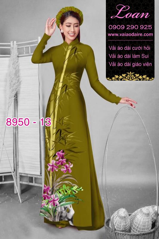 Vải áo dài cành Trúc