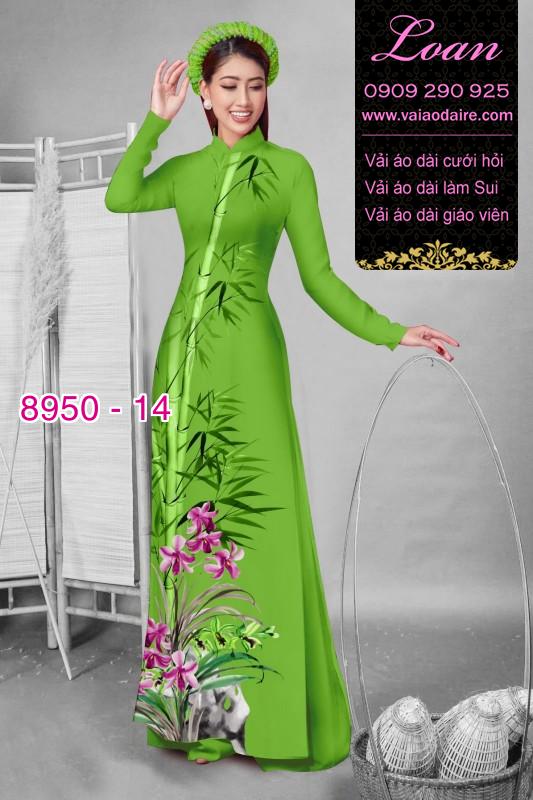 Vải áo dài cành Trúc