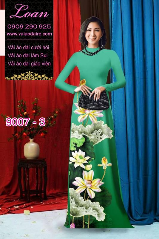 Vải áo dài hoa Sen
