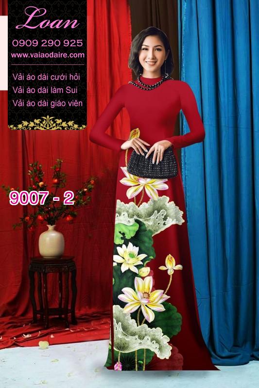 Vải áo dài hoa Sen