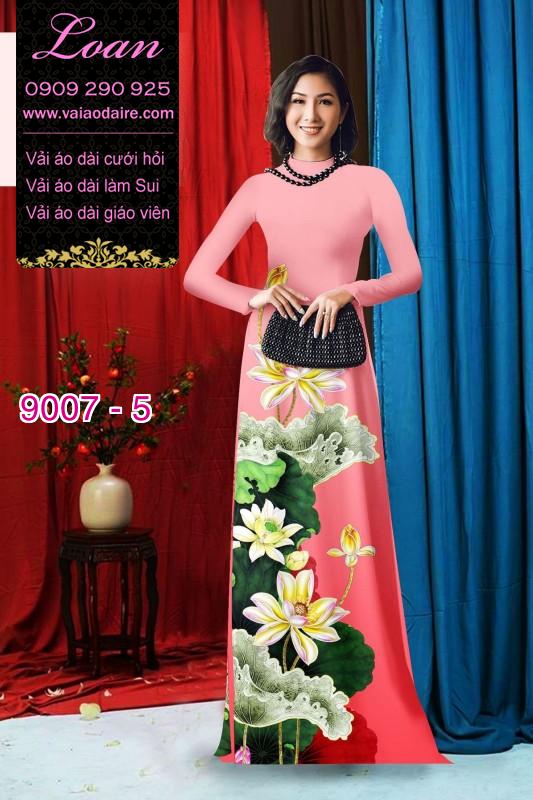 Vải áo dài hoa Sen