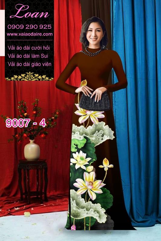 Vải áo dài hoa Sen