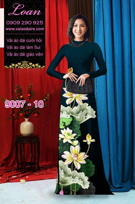 Vải áo dài hoa Sen