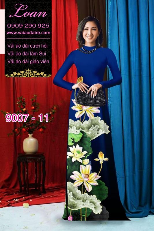 Vải áo dài hoa Sen