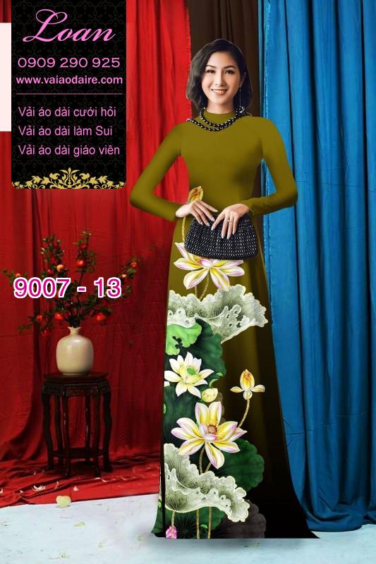 Vải áo dài hoa Sen