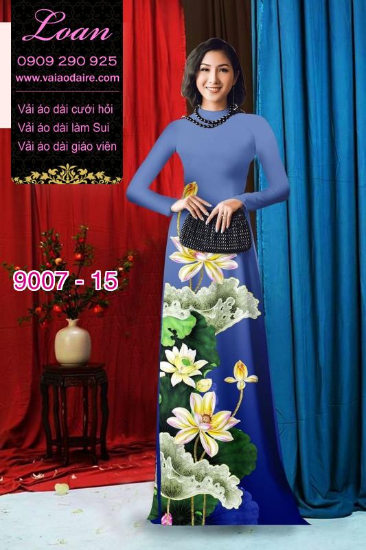 Vải áo dài hoa Sen