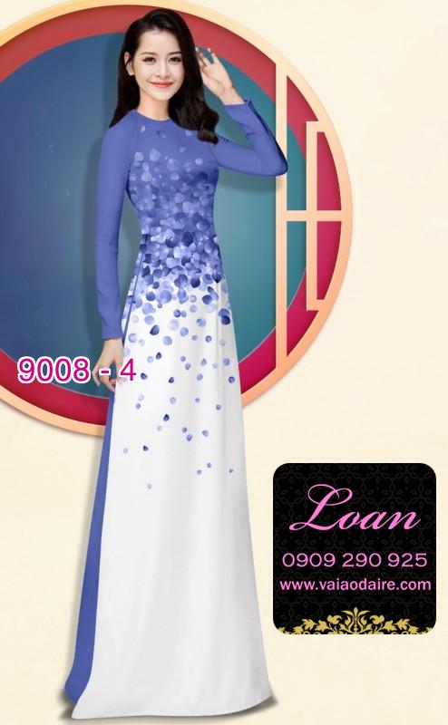 Vải áo dài hoa rơi