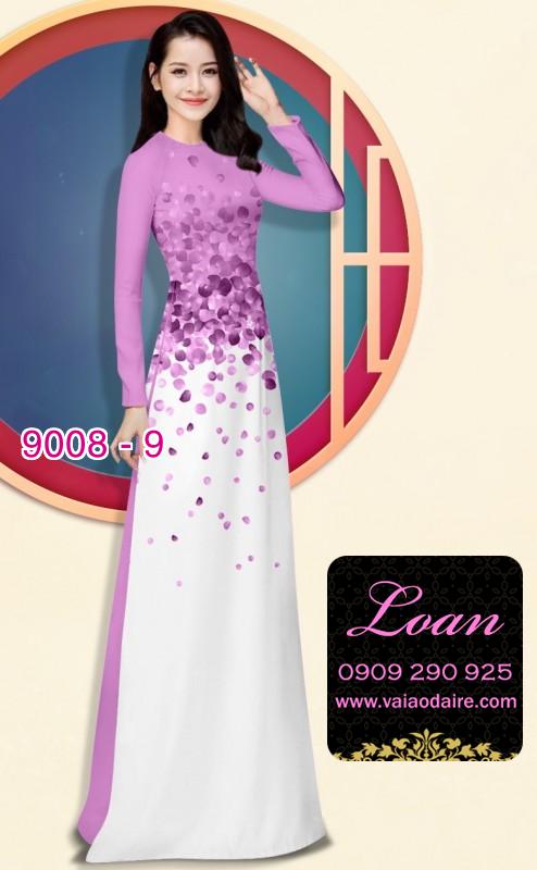 Vải áo dài hoa rơi