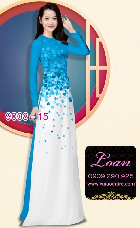 Vải áo dài hoa rơi