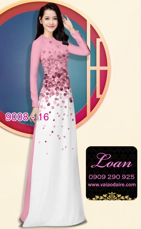 Vải áo dài hoa rơi