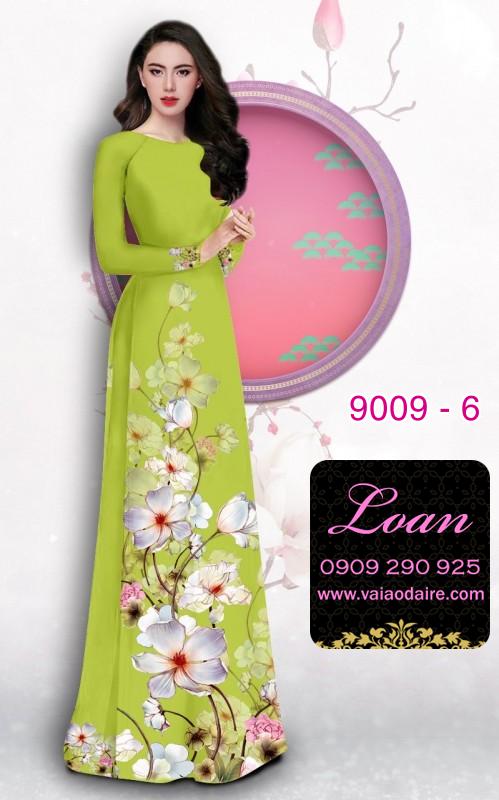Vải áo dài hoa 3D