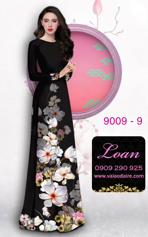Vải áo dài hoa 3D