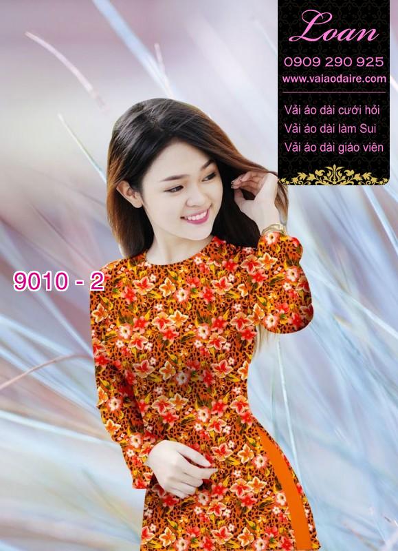 Vải áo dài hoa 3D