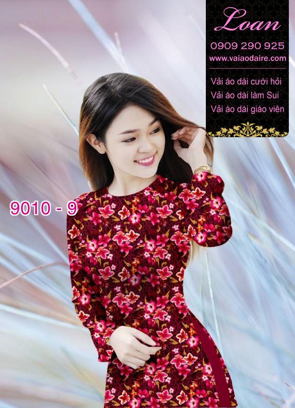 Vải áo dài hoa 3D