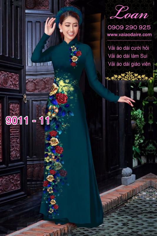 Vải áo dài hoa dây