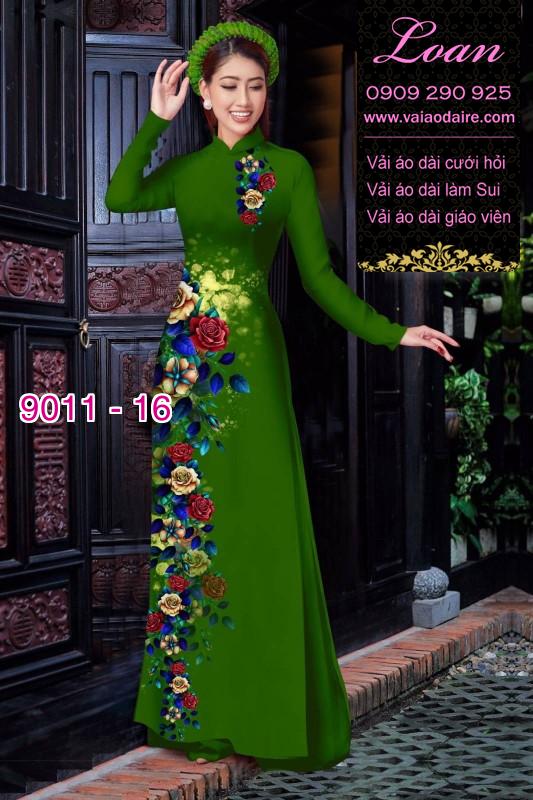 Vải áo dài hoa dây