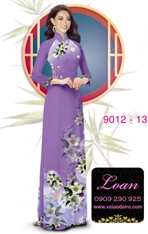 Vải áo dài hoa dây