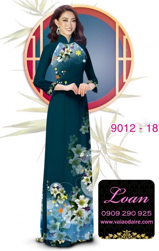 Vải áo dài hoa dây