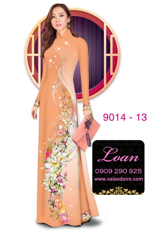 Vải áo dài hoa dây Vải áo dài hoa dây