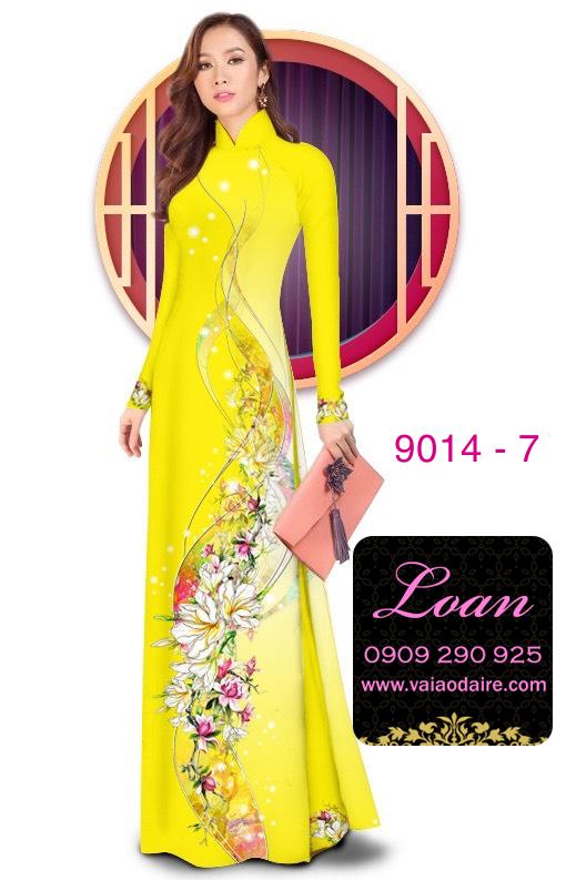 Vải áo dài hoa dây Vải áo dài hoa dây