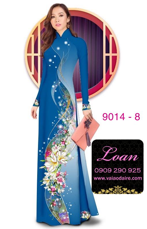 Vải áo dài hoa dây Vải áo dài hoa dây