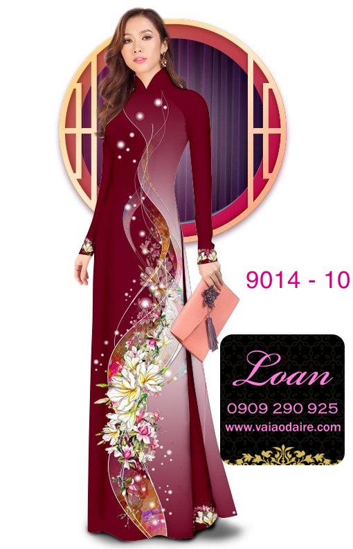 Vải áo dài hoa dây Vải áo dài hoa dây