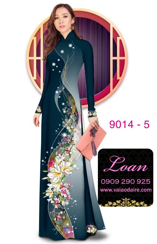Vải áo dài hoa dây Vải áo dài hoa dây