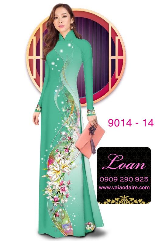 Vải áo dài hoa dây Vải áo dài hoa dây